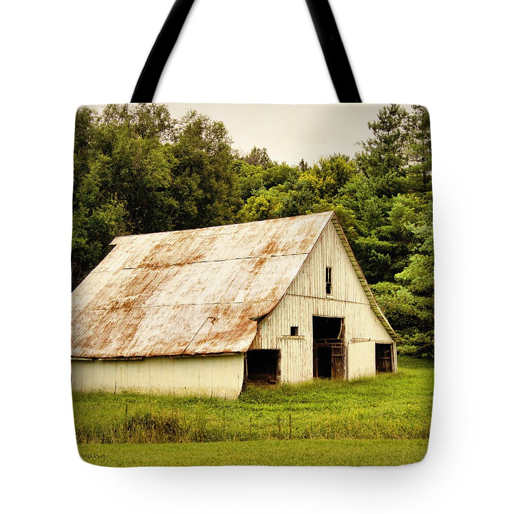 Barn Tote Bag featuring the photograph Time Stands Still by Cricket Hackmann