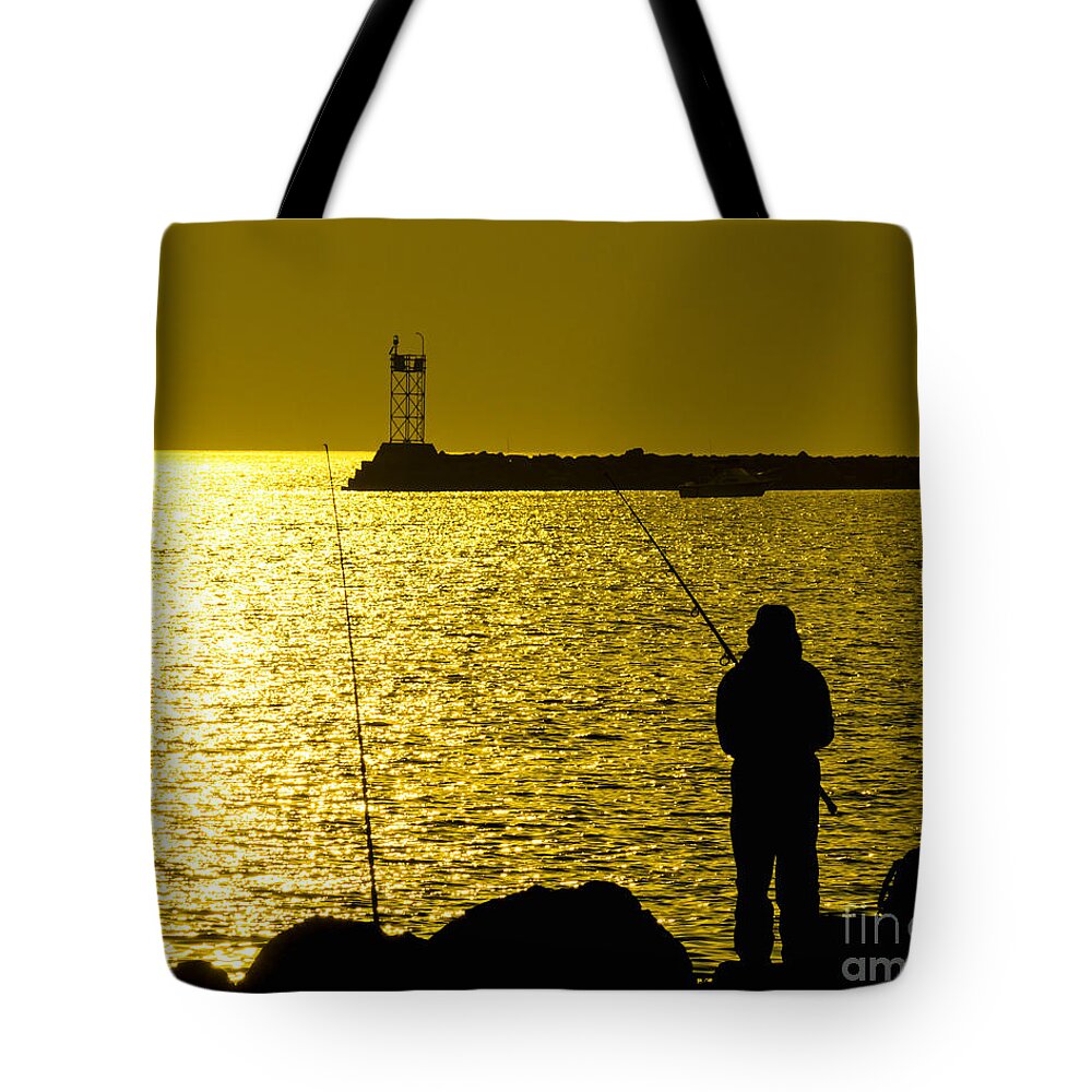 Atlantic Tote Bag featuring the photograph Time To Fish by Joe Geraci