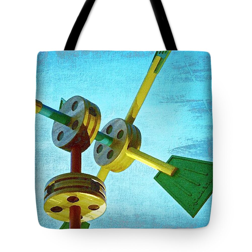Toys Tote Bag featuring the photograph Tinkertoys by Laurie Perry