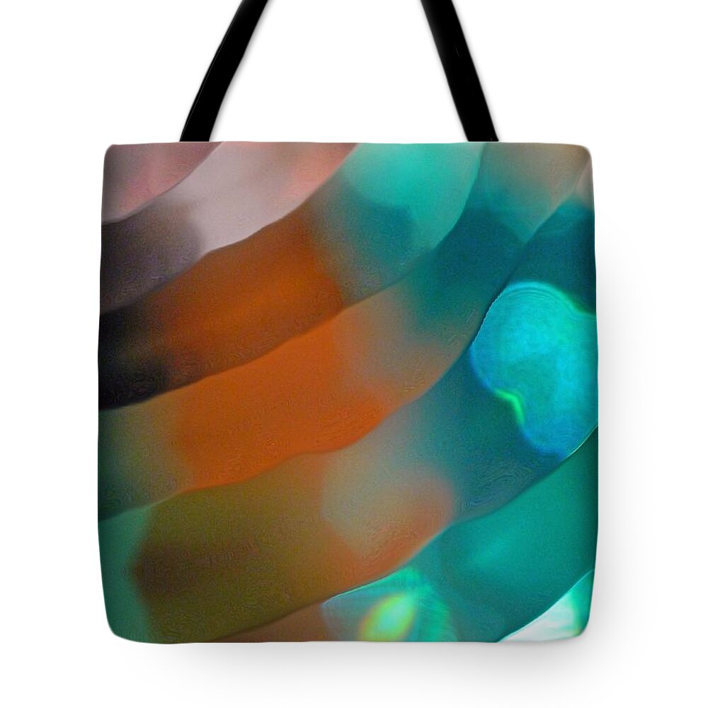 Abstract Art Tote Bag featuring the photograph Tiny Waves by Everette McMahan jr