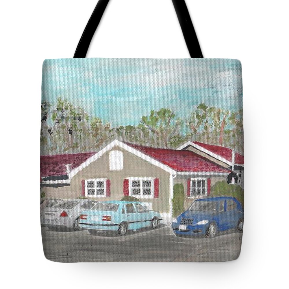 Food&beverage Tote Bag featuring the painting TJ Spirits by Cliff Wilson