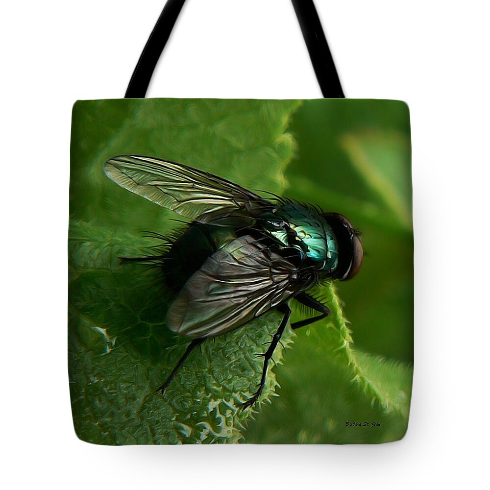 To Be The Fly On The Salad Greens Tote Bag featuring the photograph To be the Fly on the Salad Greens by Barbara St Jean