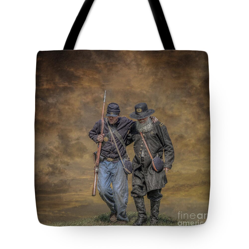 To Serve As Christ Would Tote Bag featuring the digital art To Serve As Christ Would by Randy Steele