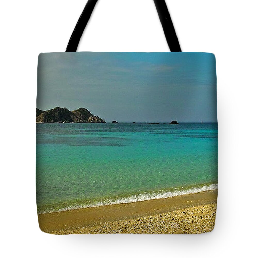Beachscape Tote Bag featuring the photograph Aharen Beach, Tokashiki-jima, Okinawa #2 by Jocelyn Kahawai