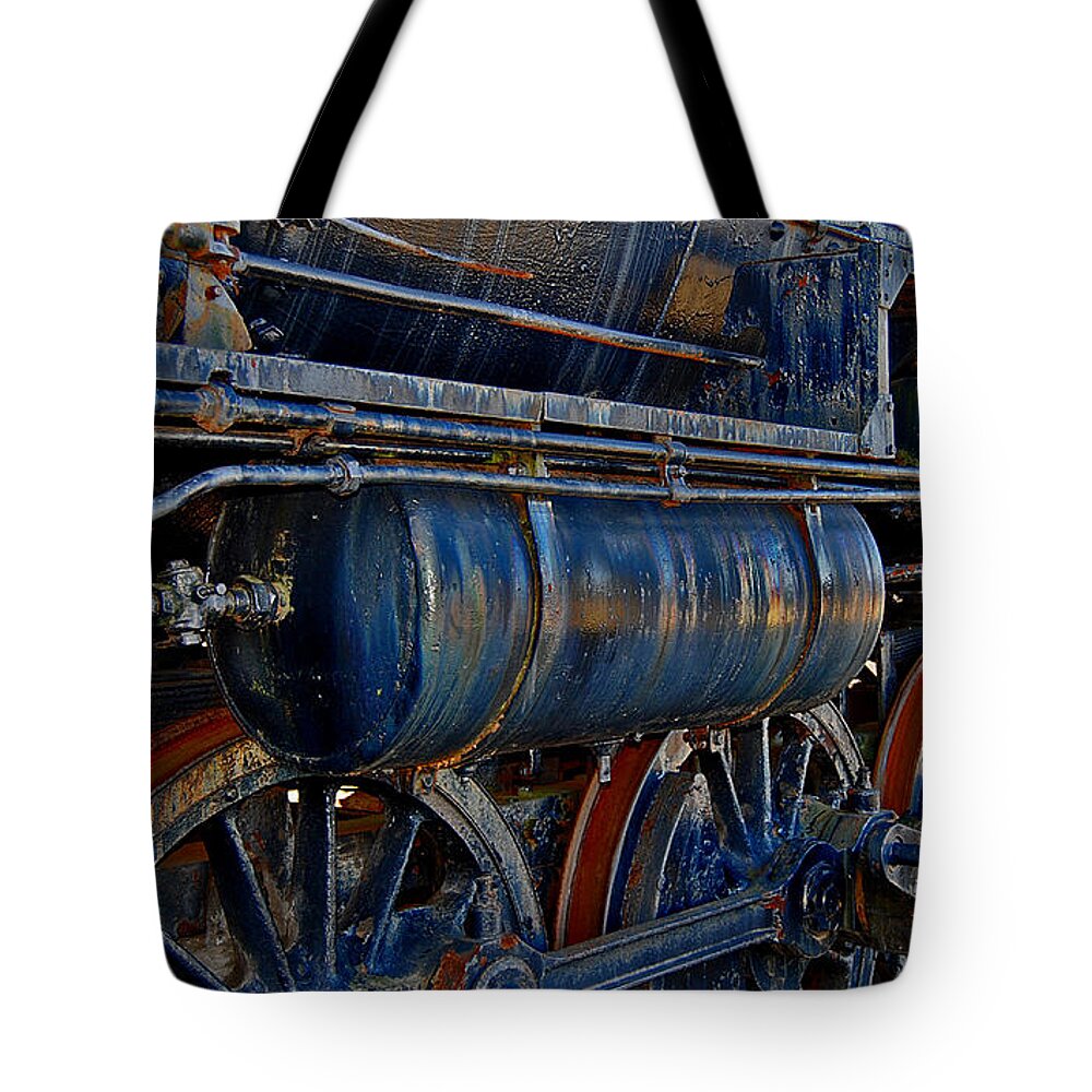 Railroad Tracks.railroad Photos Tote Bag featuring the photograph Tonnage by Skip Willits