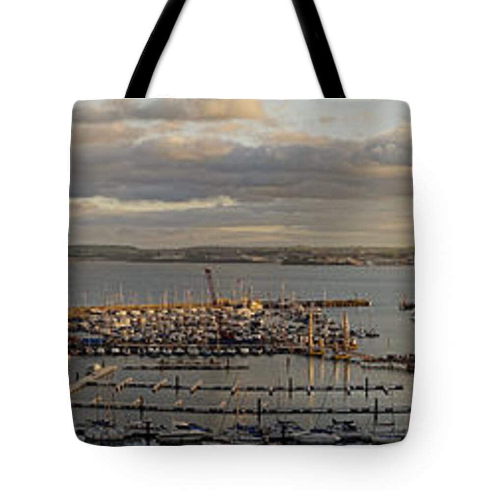 Nag004062 Tote Bag featuring the photograph Torquay Panorama by Edmund Nagele FRPS