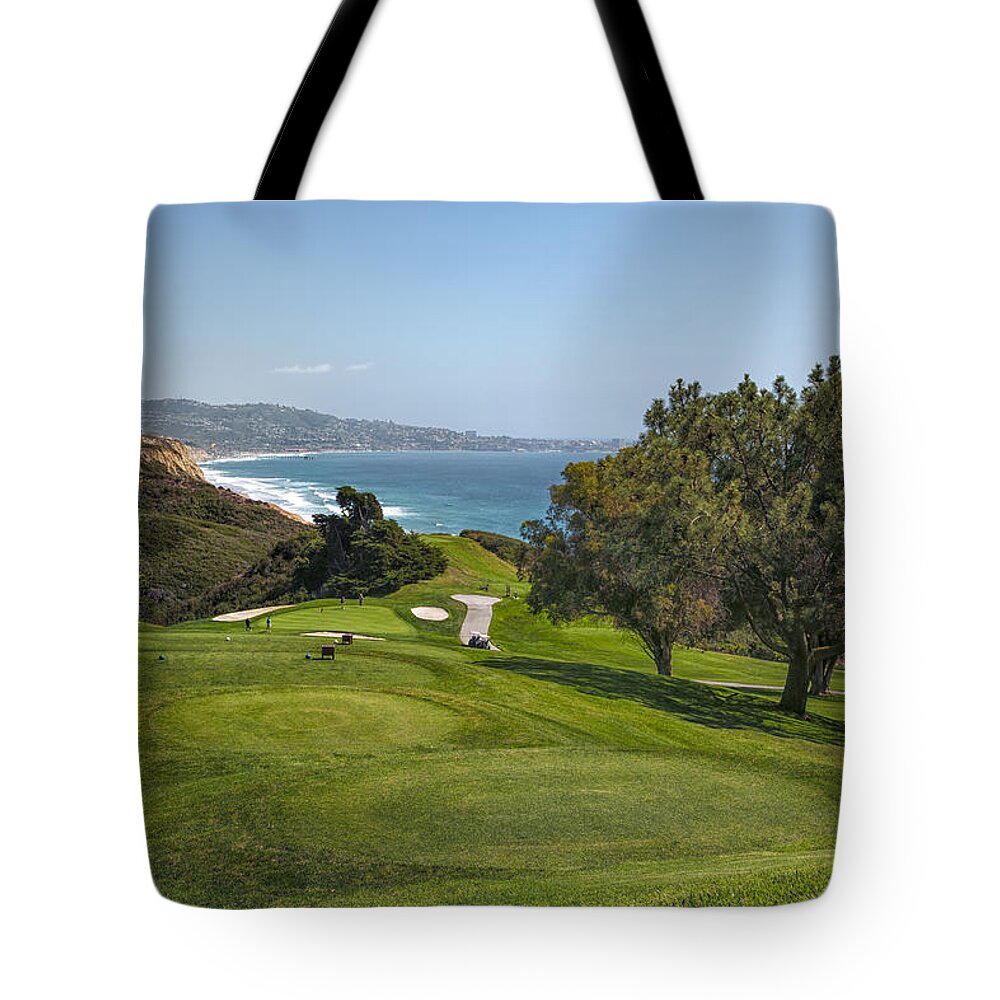 Torrey Pines Golf Course North 6th Hole Tote Bag by Adam Romanowicz
