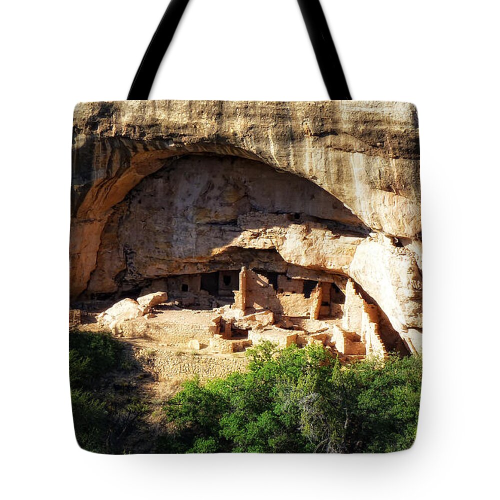 Sherry Day Tote Bag featuring the photograph Tower House by Ghostwinds Photography