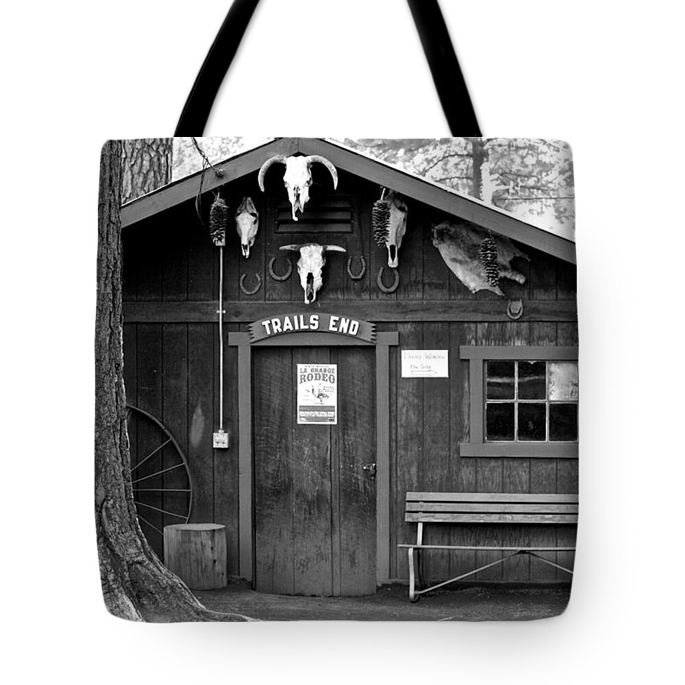 Trails End Tote Bag featuring the photograph Trails End by Eric Tressler