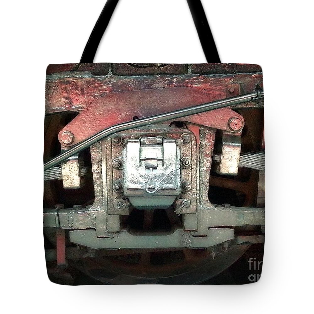 Train Art Tote Bag featuring the photograph Train Wheel 3 by Joseph J Stevens