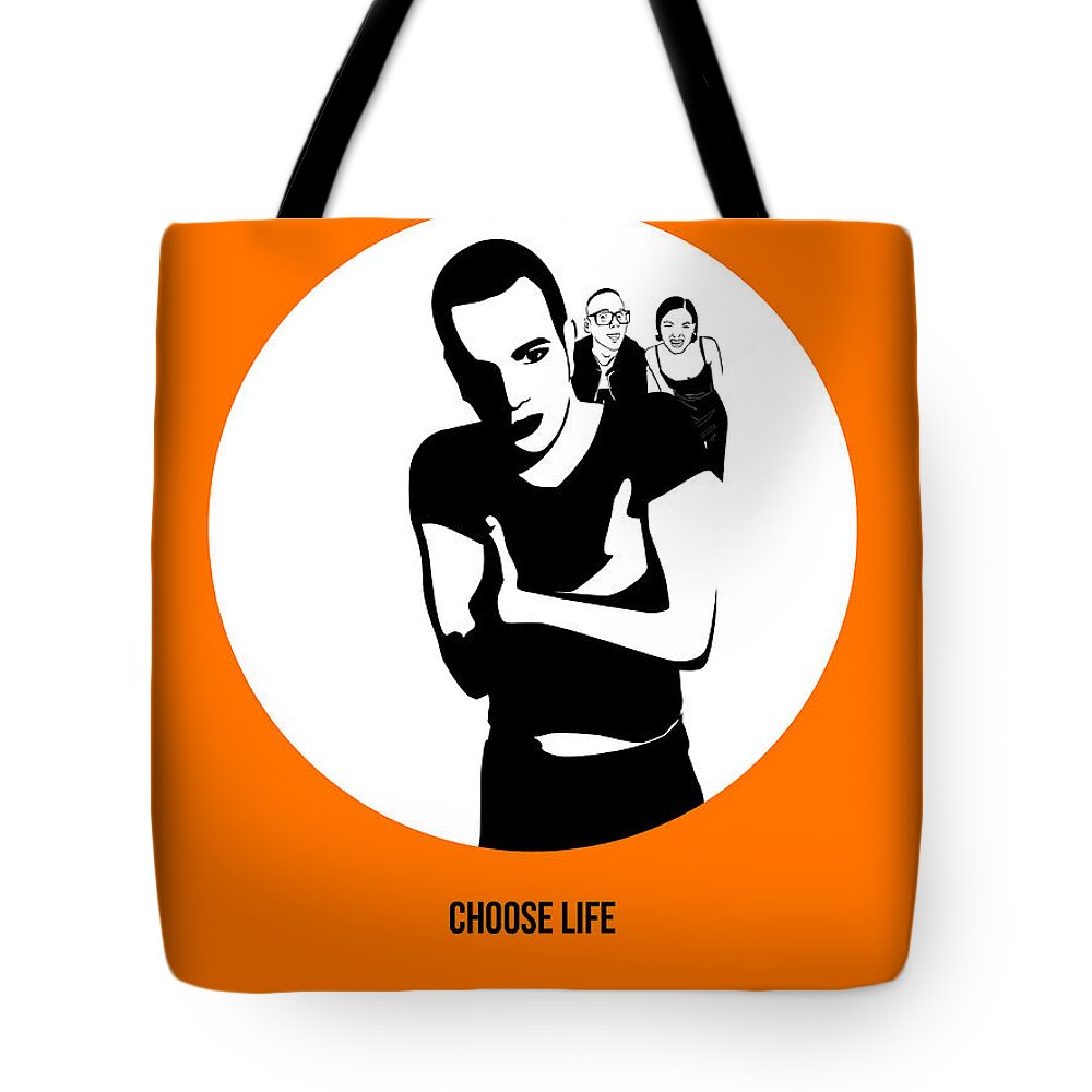 Trainspotting Tote Bag featuring the painting Trainspotting Poster 2 by Naxart Studio