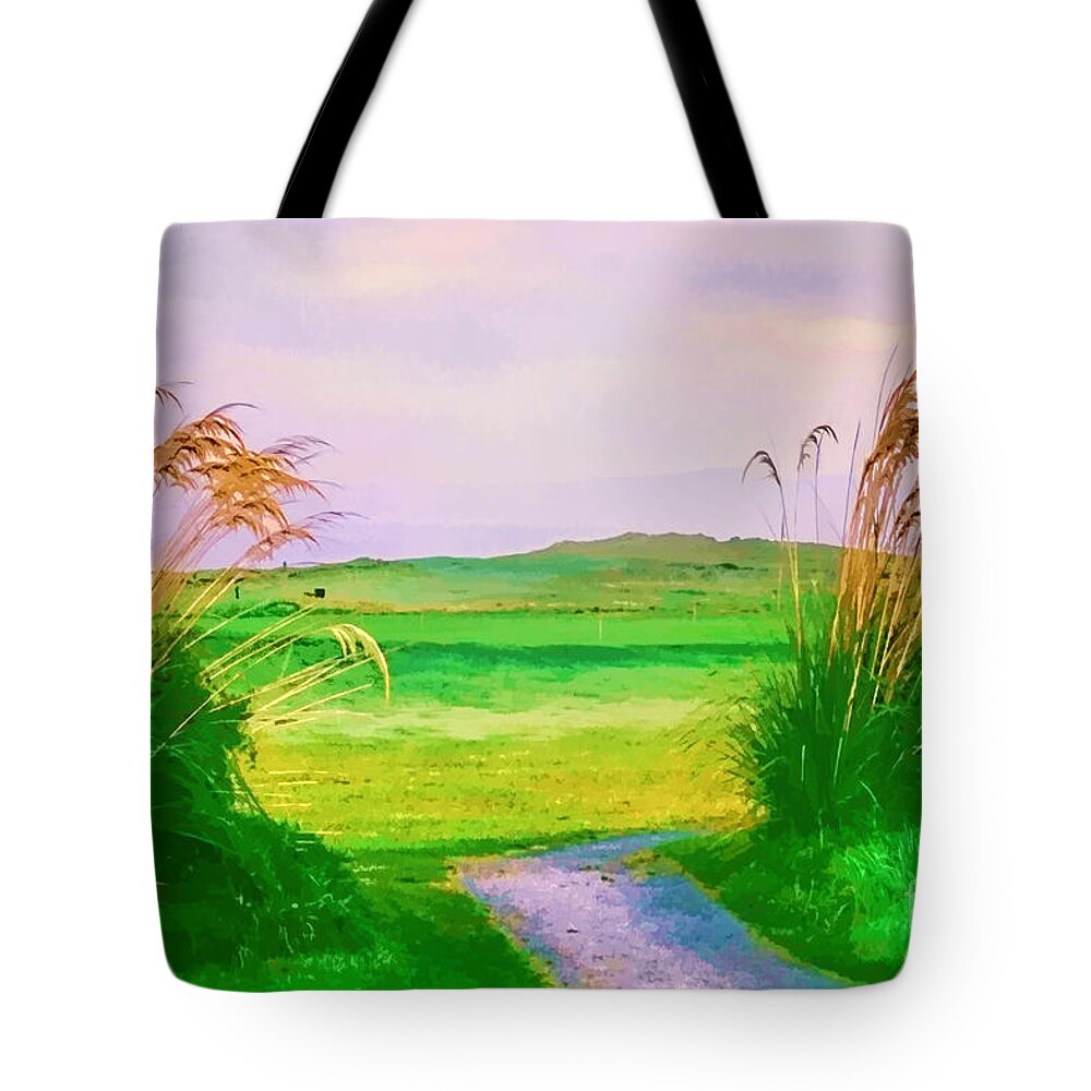 Tralee Ireland Image Tote Bag featuring the photograph Tralee Ireland water color effect by Tom Prendergast