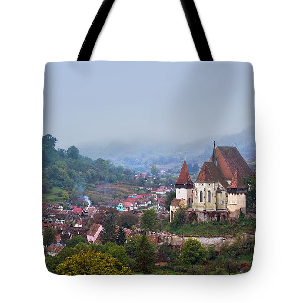 Architecture Tote Bag featuring the photograph Transylvania by Mircea Costina Photography