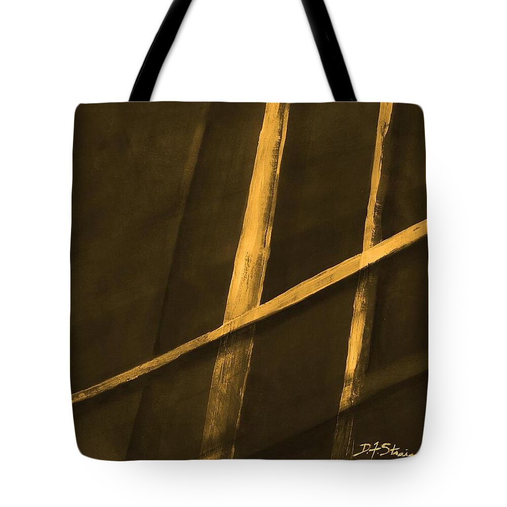 Realistic Tote Bag featuring the painting Trapped  Number 11 by Diane Strain