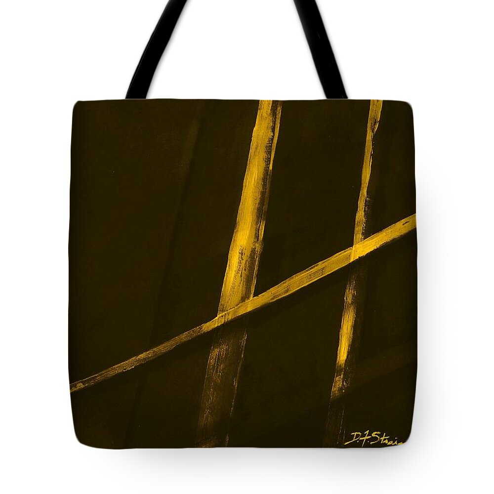 Realistic Tote Bag featuring the painting Trapped  Number 2 by Diane Strain