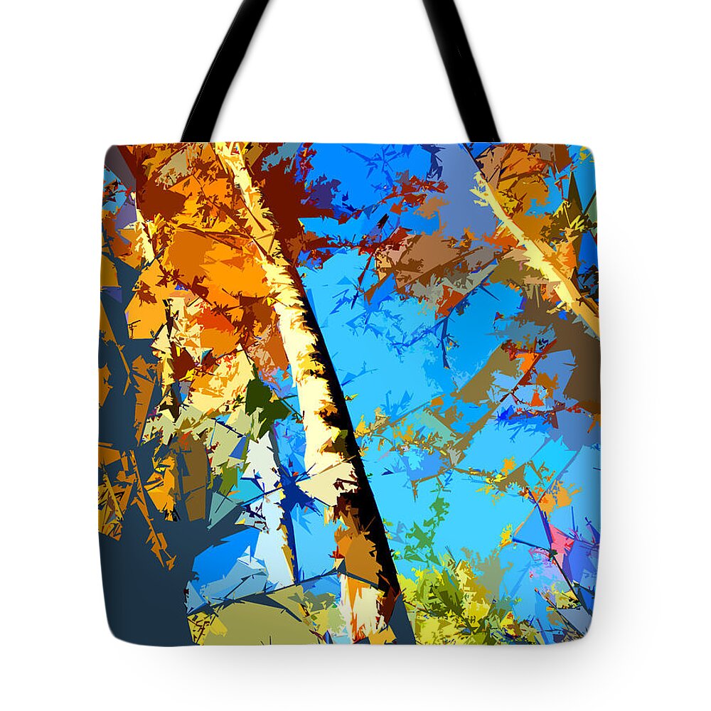 Trees Tote Bag featuring the photograph Tree Abstraction #10 by John Lautermilch