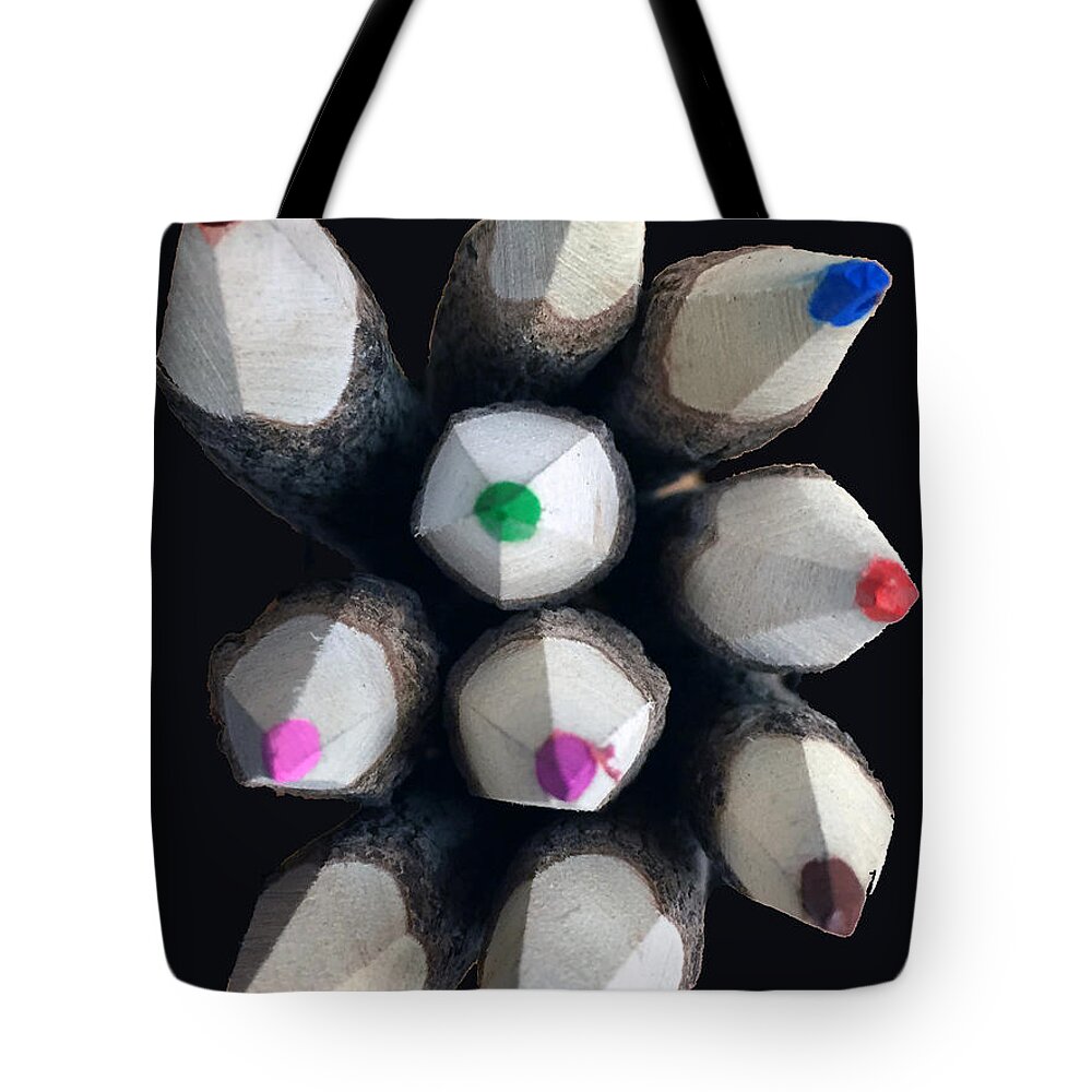 Abstract Tote Bag featuring the photograph The Pointy Ends by Rick Locke - Out of the Corner of My Eye