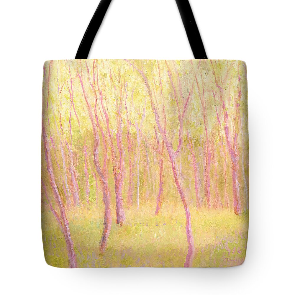 Tree Tote Bag featuring the painting Tree Dance by J Reifsnyder
