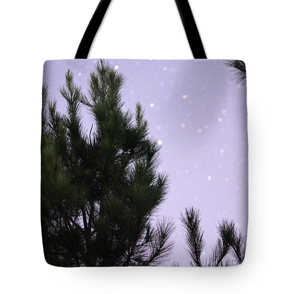 Trees Tote Bag featuring the photograph Trees Under the Stars by David Morefield