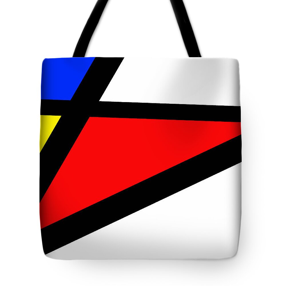 Richard Reeve Tote Bag featuring the digital art Triangularism II by Richard Reeve