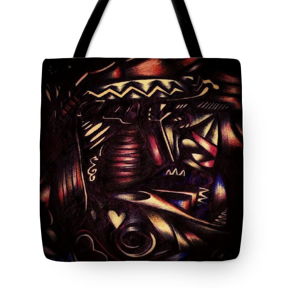 Room Tote Bag featuring the photograph Tribal by Artist RiA