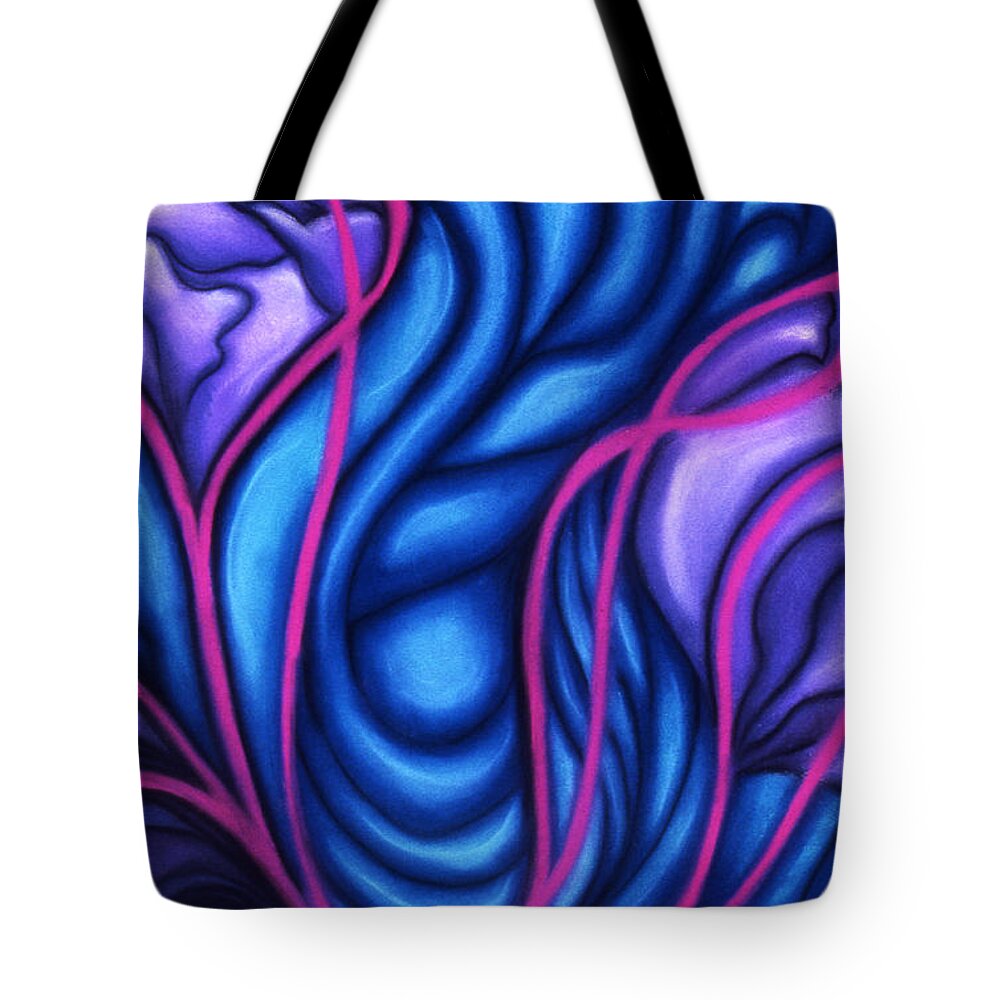 Abstract Tote Bag featuring the pastel Trio by Susan Will