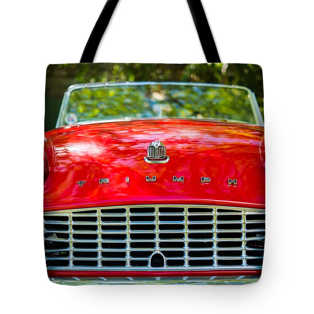 1960s Tote Bag featuring the photograph Triumph TR3 by Raul Rodriguez