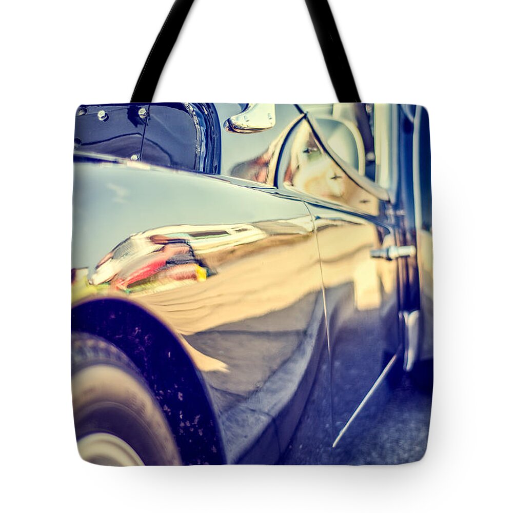 Road Tote Bag featuring the photograph Triumph TR3 by Spikey Mouse Photography