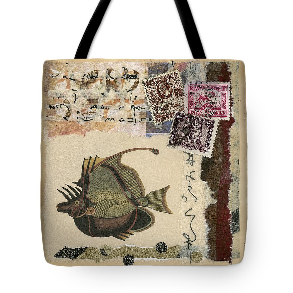 Collage Tote Bag featuring the photograph Tropical Fish Collage by Carol Leigh