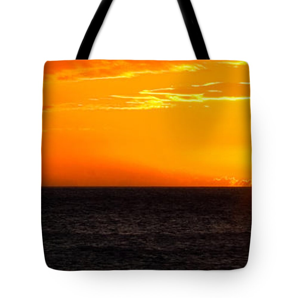 Hawaii Tote Bag featuring the photograph Tropical Sunset by Lars Lentz