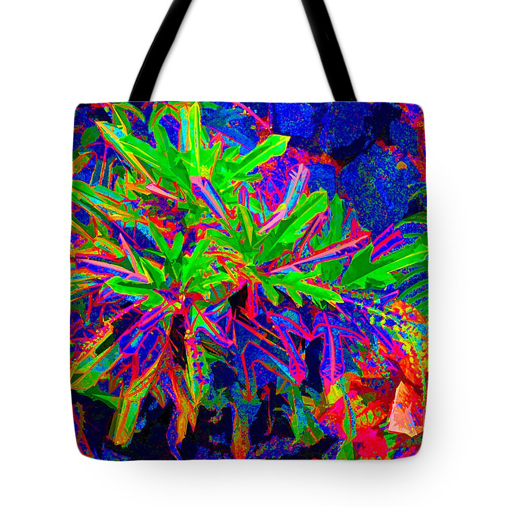 David Lawson Photography Tote Bag featuring the photograph Tropicals Gone Wild by David Lawson