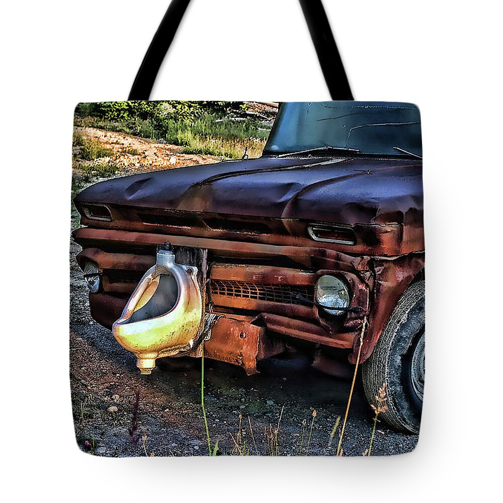 Ron Roberts Tote Bag featuring the photograph Truck with benefits by Ron Roberts
