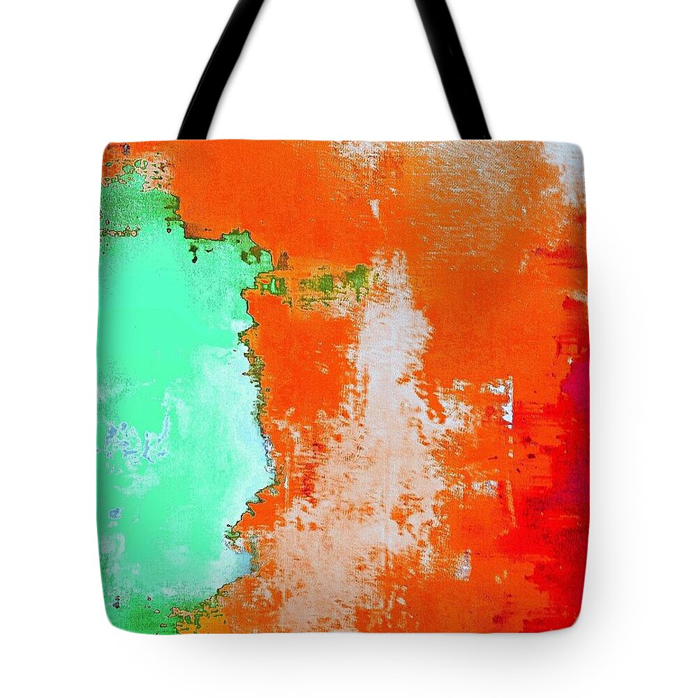 Resin Art Tote Bag featuring the painting True Colors 3 by Jane Biven