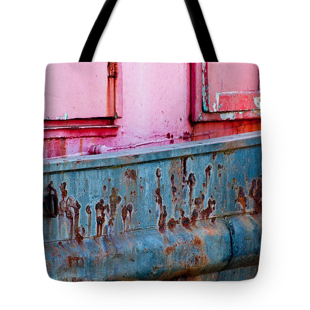 Tugboat Tote Bag featuring the photograph Tugboat Abstract by Jani Freimann