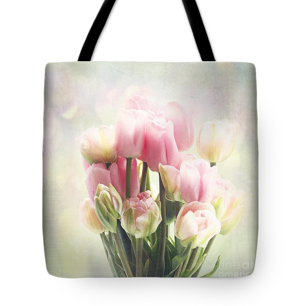 Tulips Tote Bag featuring the photograph Tulip Bouquet by Sylvia Cook