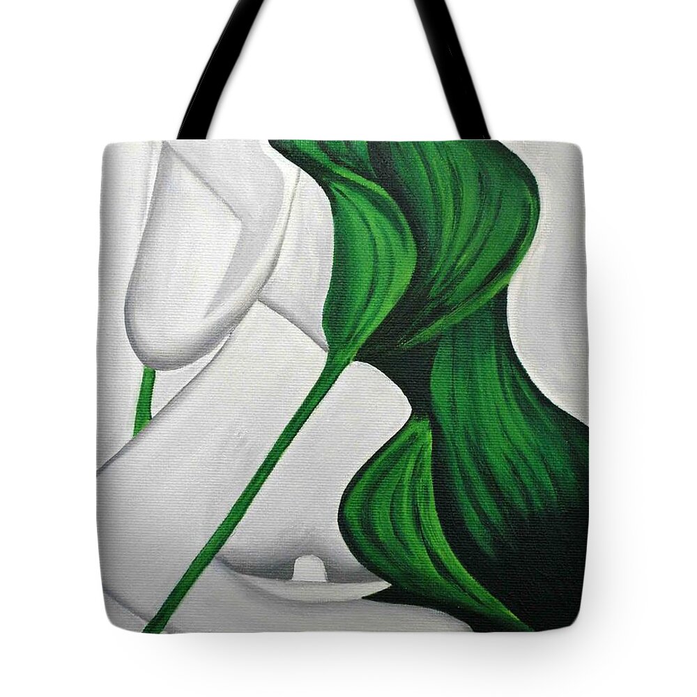  Tote Bag featuring the painting Tulips 1 by Sonali Kukreja