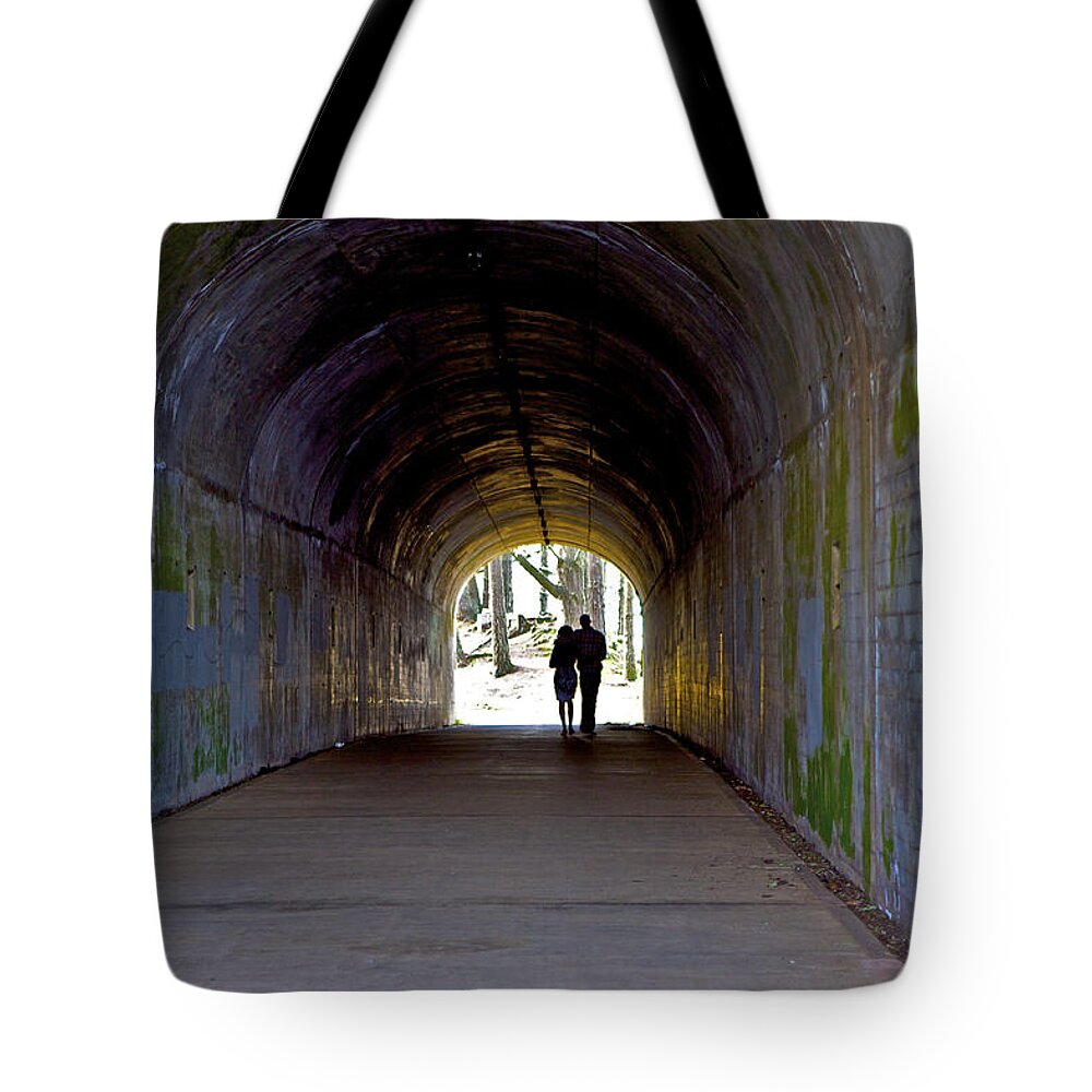 Tunnel Tote Bag featuring the photograph Tunnel of Love by SC Heffner