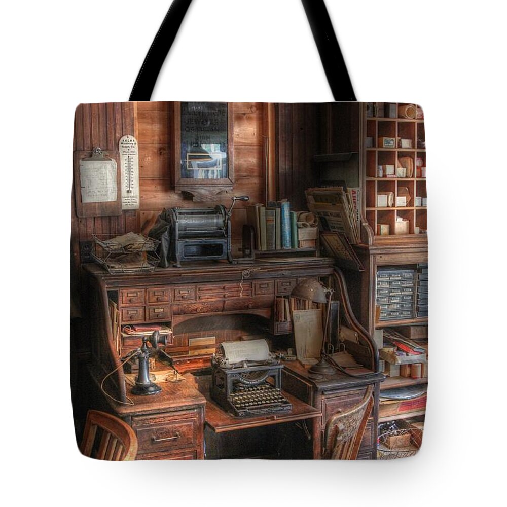 Old Tote Bag featuring the photograph Turning Back the Hands of Time by J Laughlin