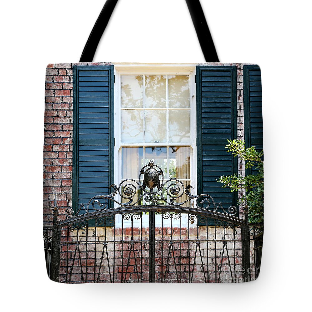 Southern Home Tote Bag featuring the photograph Turtle Gate by Carol Groenen