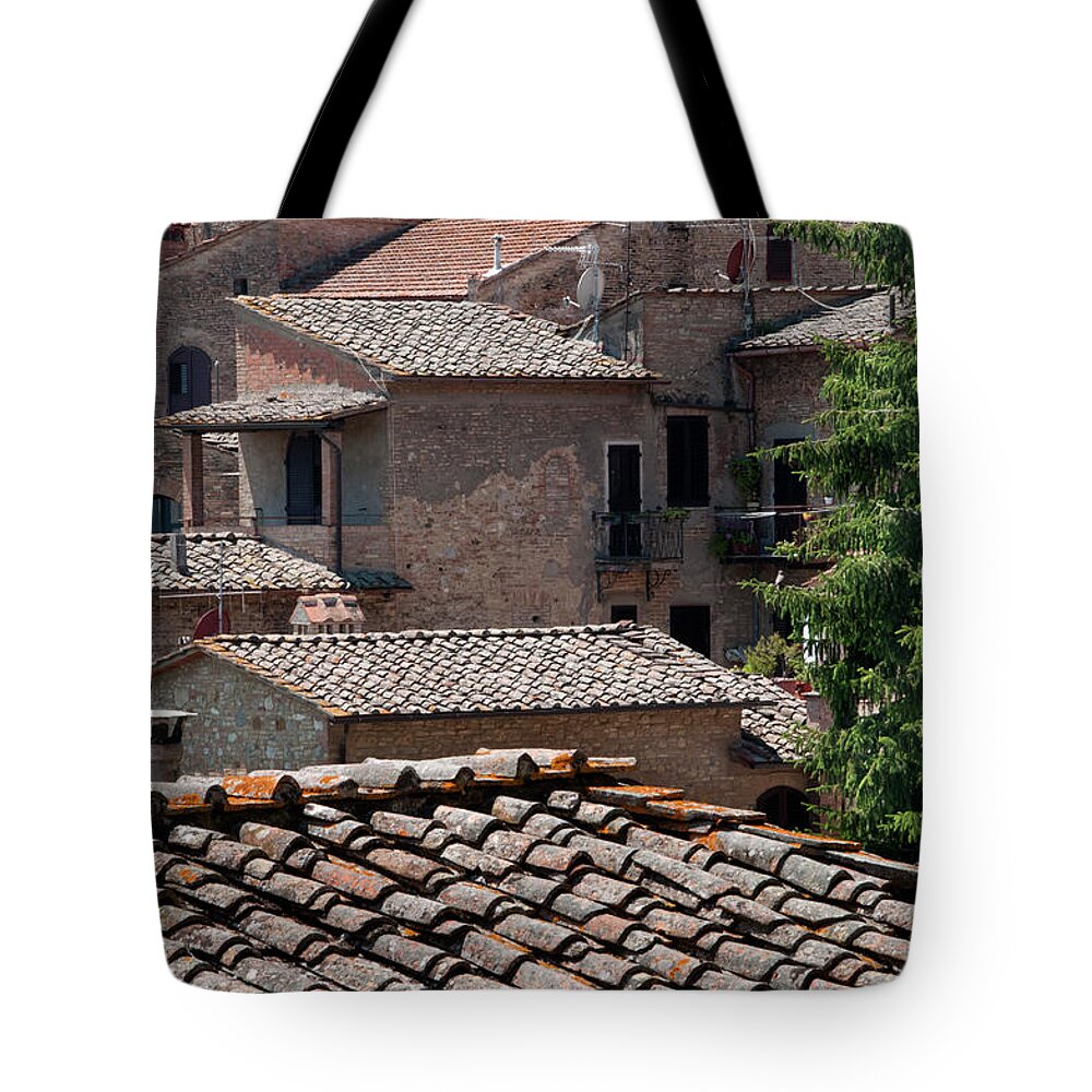 Tranquility Tote Bag featuring the photograph Tuscany Architeture by Mitch Diamond