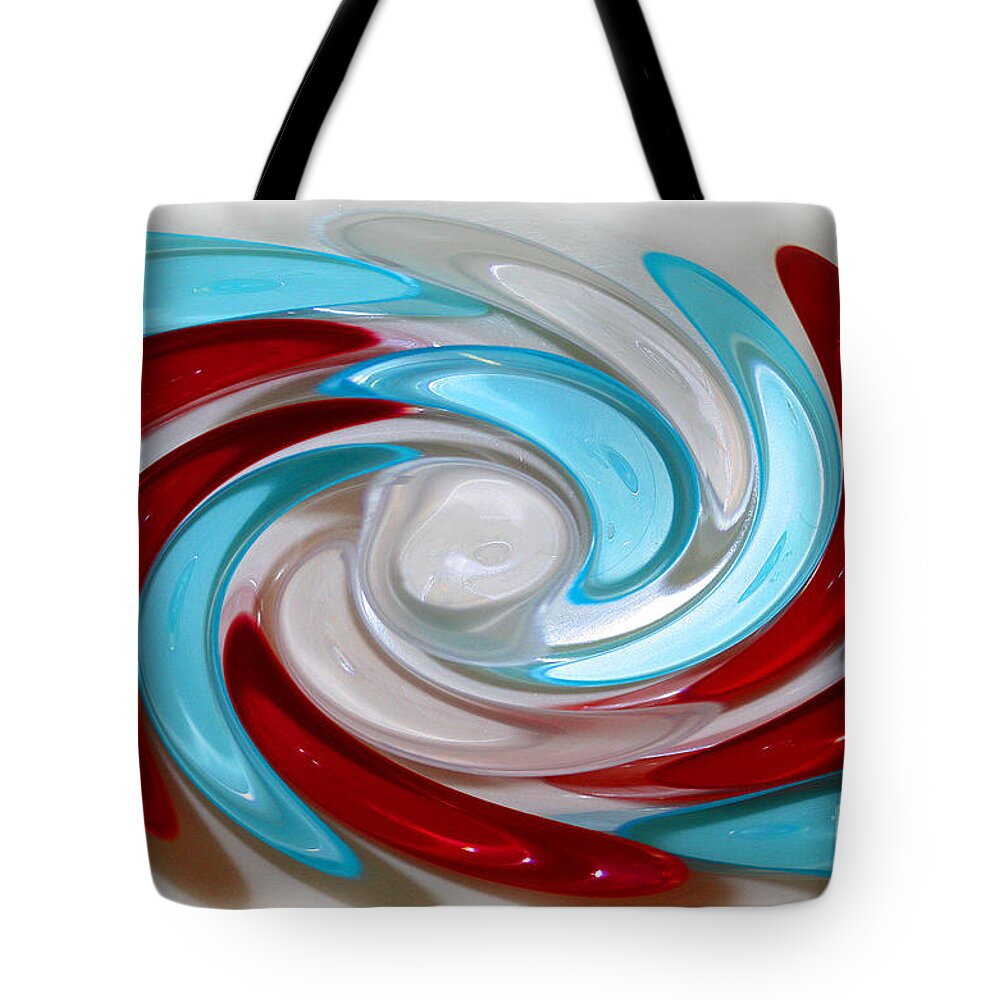 Abstract Tote Bag featuring the photograph Twisted by Karen Adams