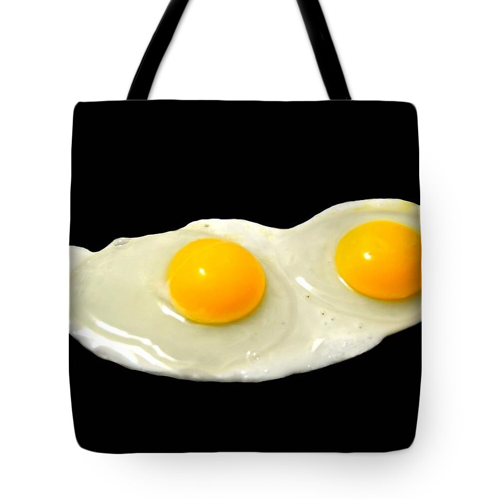Food Tote Bag featuring the photograph Two Eggs Over Easy by Diana Angstadt