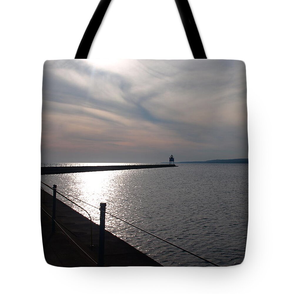 Jim Tote Bag featuring the photograph Two Harbors by James Peterson