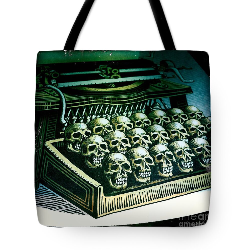Typewriter Tote Bag featuring the photograph Typewriter with a difference by Nina Prommer