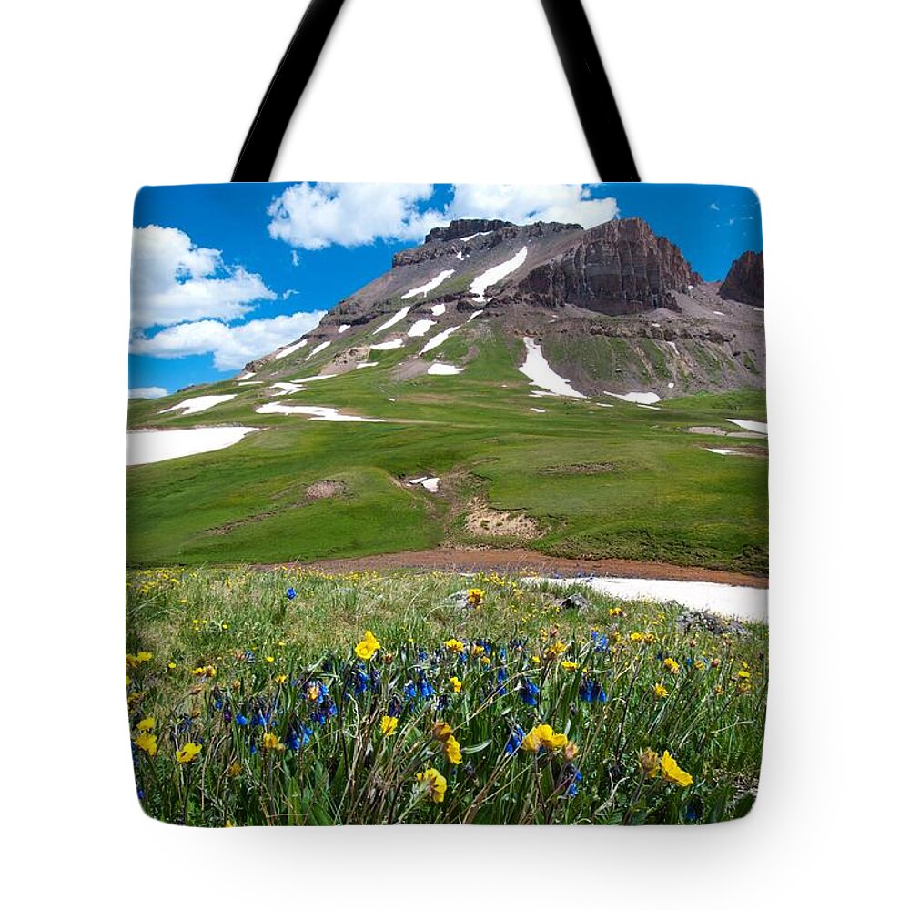 Landscape Tote Bag featuring the photograph Uncompahgre Peak by Cascade Colors