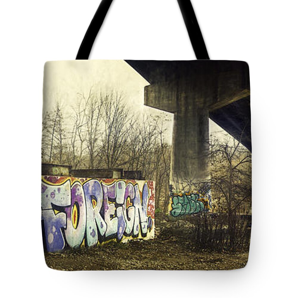 Overpass Tote Bags