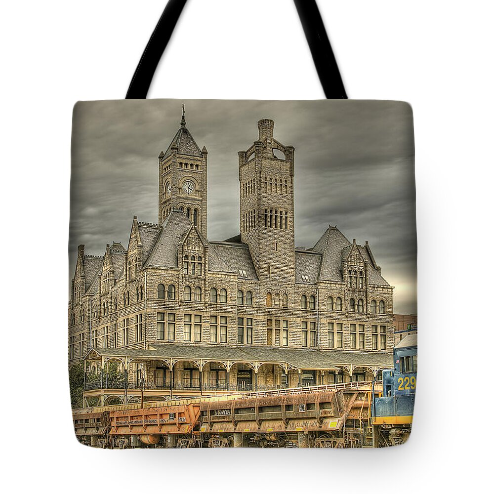 Nashville Tote Bag featuring the photograph Union Station by Brett Engle