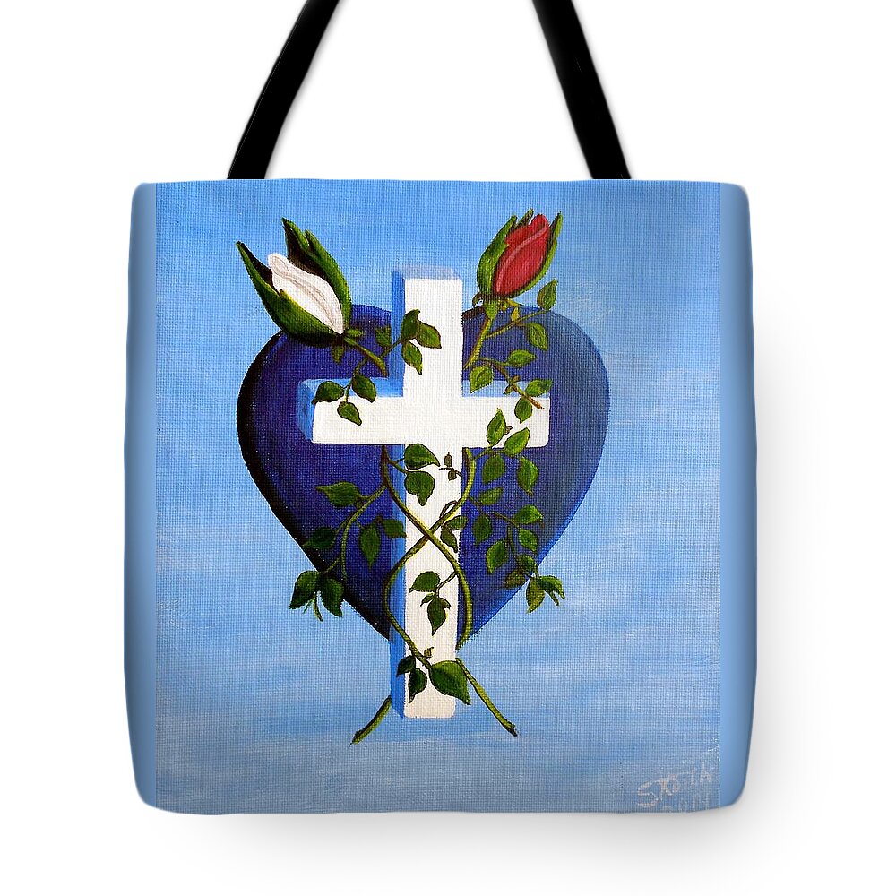 Religion Tote Bag featuring the painting Unity by Sheri Keith