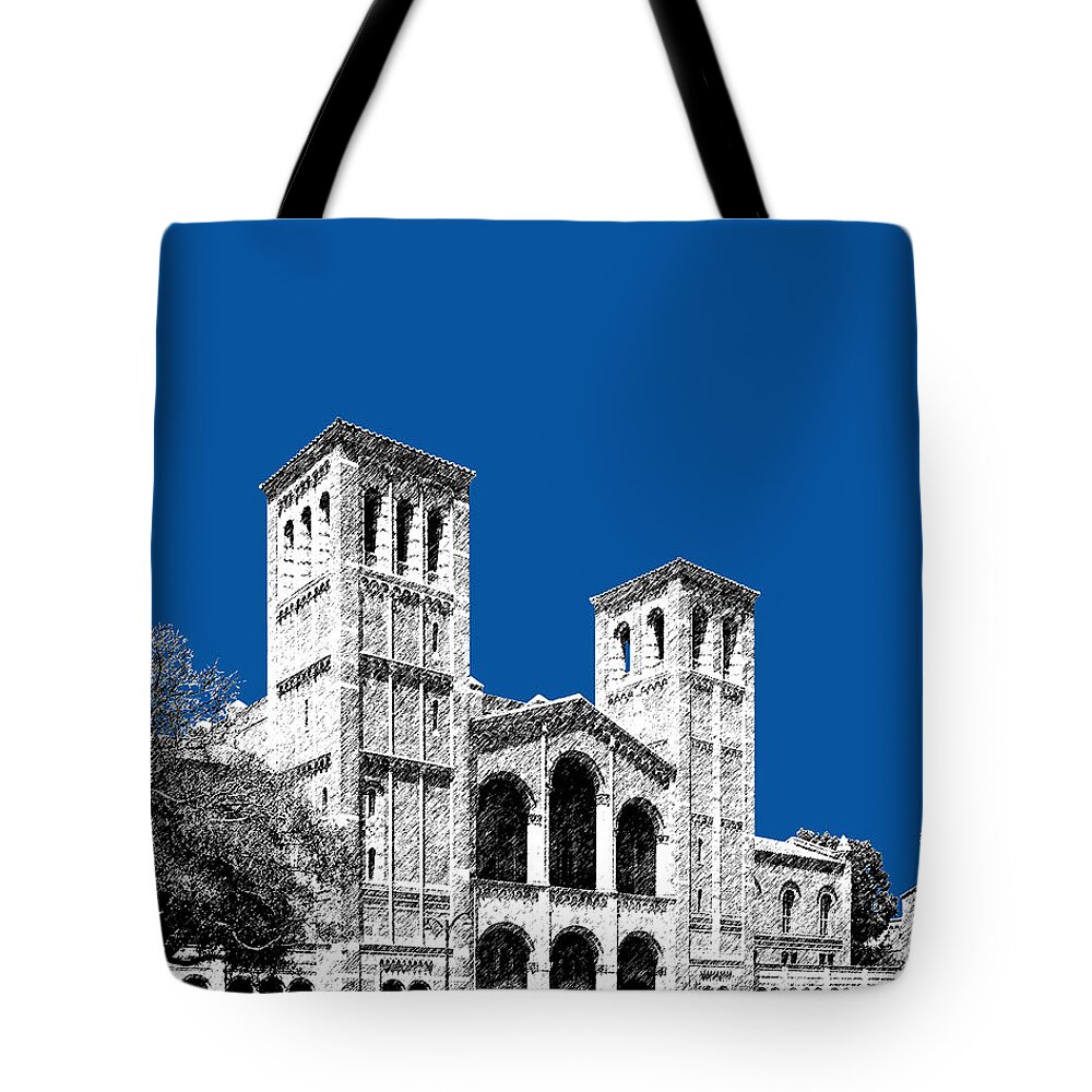 University Tote Bag featuring the digital art University of California Los Angeles - Royal Blue by DB Artist
