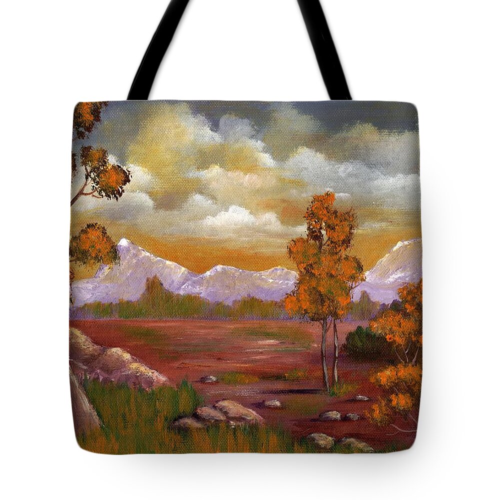 Unpredictable Tote Bag featuring the painting Unpredictable Weather by Anastasiya Malakhova